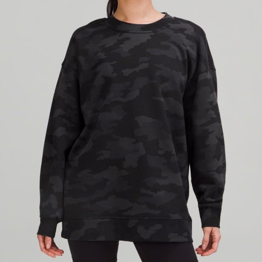 lululemon athletica Black Camo Sweatshirt